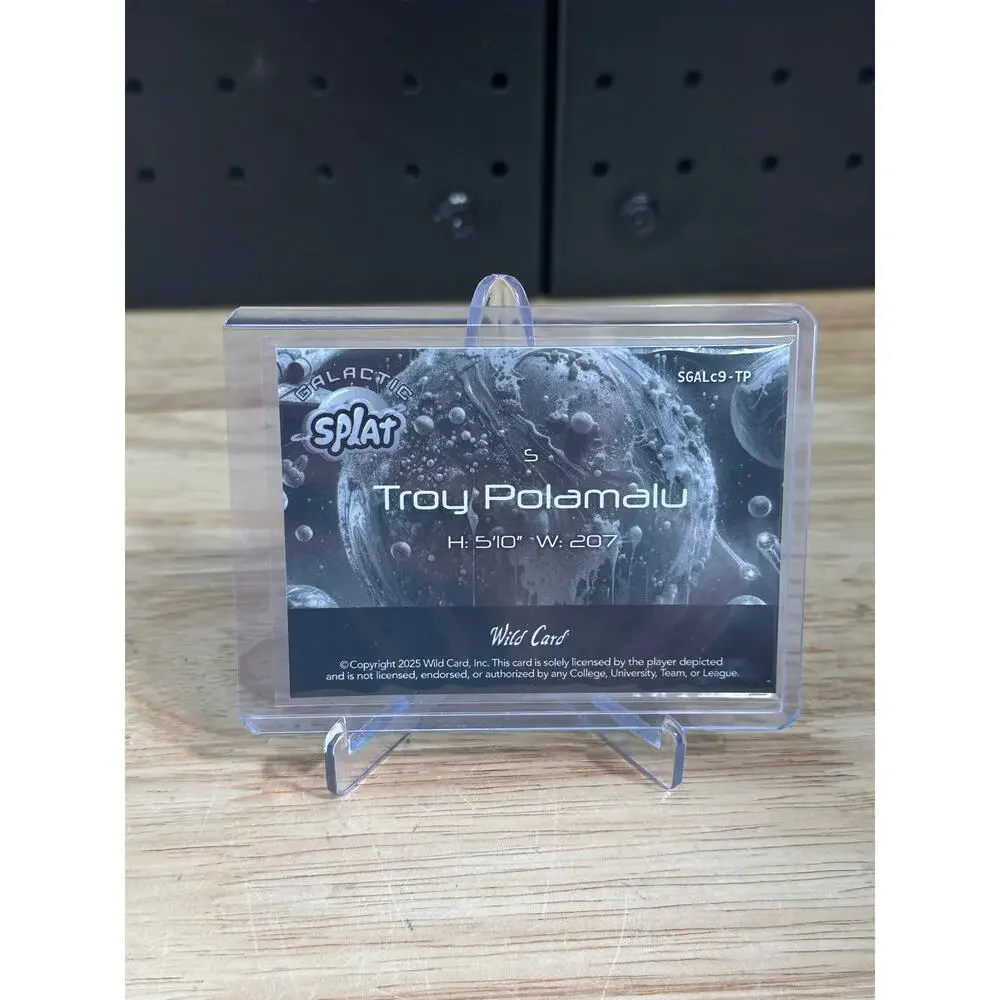 2025 Wild Card Galactic Splat Troy Polamalu SGALc9-TP 1 Of 1